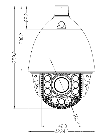 200万40X高清网络红外高速球机ST-NT89R-ES-AAL-L