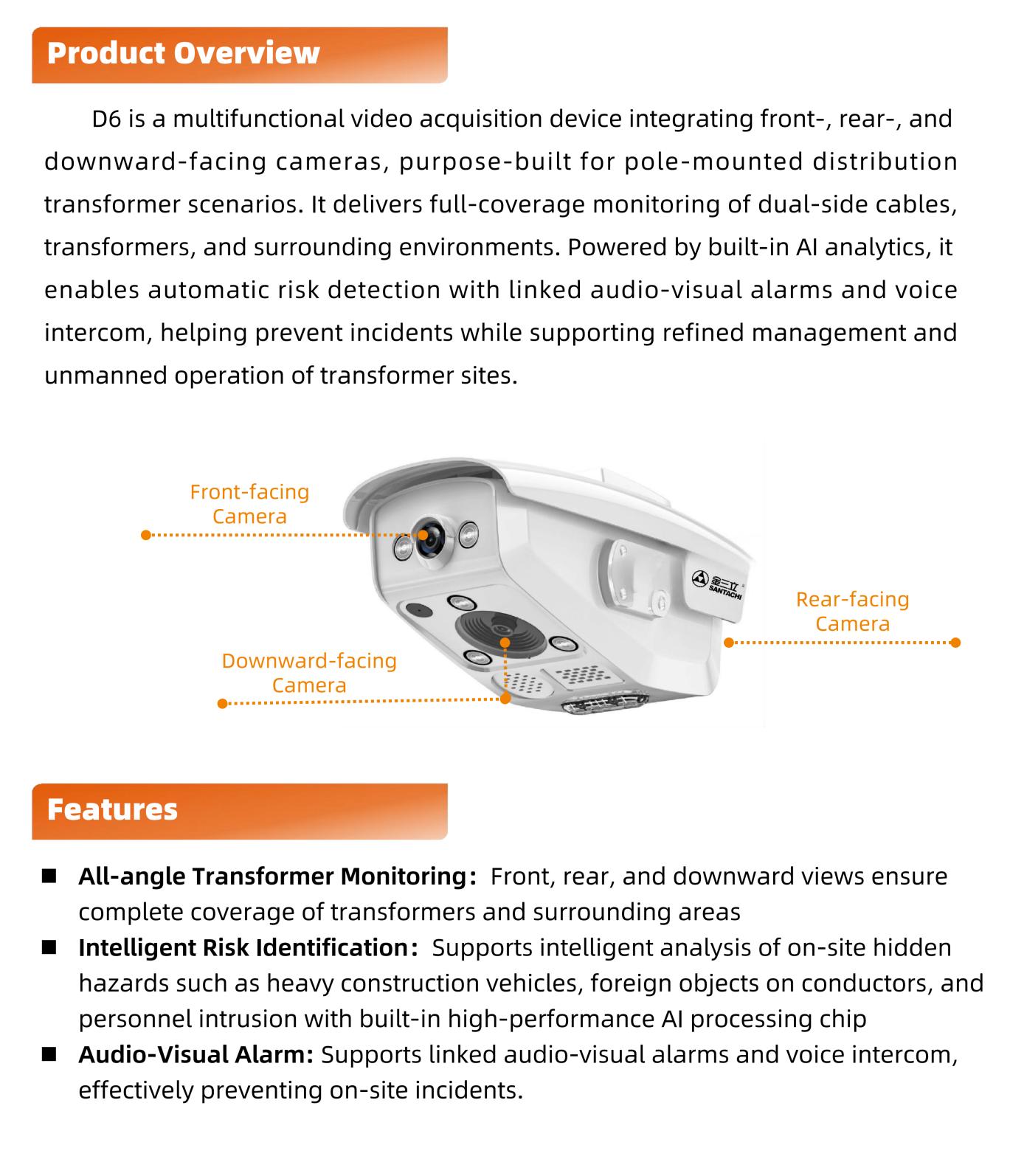 D6 Transformer  External Damage Monitoring Camera